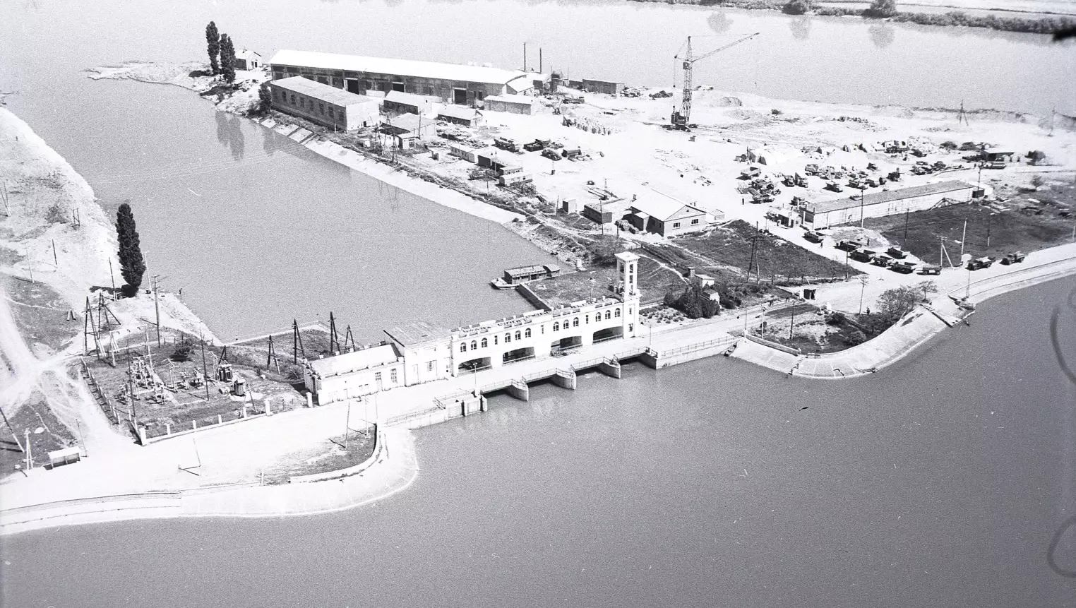 Шапсугское водохранилище. Реконструкция водосбросного сооружения.